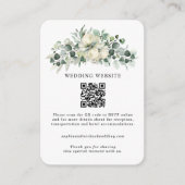 Greenery Eucalyptus Wedding Begleitkarte (Vorderseite)