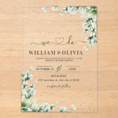 Greenery Eucalyptus Wedding Einladung Blumenhochze (Vorderseite)