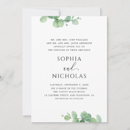 Greenery Eucalyptus Wedding | Elegant Botanical Einladung