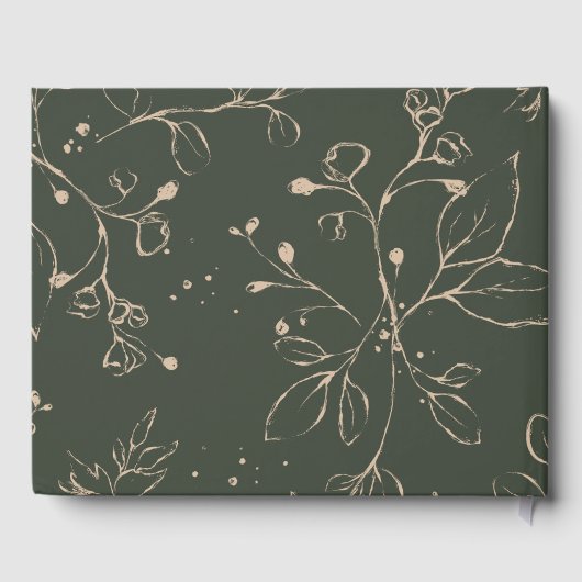 Greenery Eucalyptus Wedding Gästebuch (Rückseite)