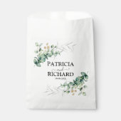 Greenery Eucalyptus Wedding Geschenktütchen (Vorderseite)