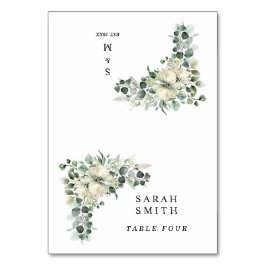 Greenery Eucalyptus Wedding Place Cards Tischnummer