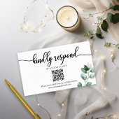 Greenery Eucalyptus Wedding QR Online UAWG Begleitkarte