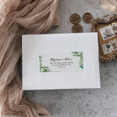 Greenery Eucalyptus Wedding RSVP Adressetikett