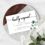 Greenery Eucalyptus Wedding RSVP Begleitkarte<br><div class="desc">Green Eucalyptus Wedding RSVP Enclosure Card</div>