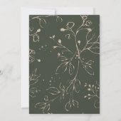 Greenery Eucalyptus Wedding Save The Date  Einladung (Rückseite)