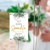 Greenery Eucalyptus Wedding Sparkler Tag