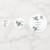Greenery Eucalyptus Wedding Table Deco Confetti Konfetti (Rückseiten)