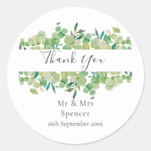 Greenery Eucalyptus Wedding Vielen Dank