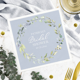 Greenery Eucalyptus Wreath Brautparty Napkins Serviette