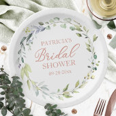 Greenery Eucalyptus Wreath Brautparty Pappteller