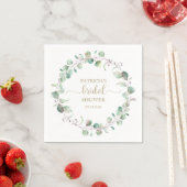 Greenery Eucalyptus Wreath Brautparty Serviette (Beispiel)
