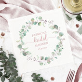 Greenery Eucalyptus Wreath Brautparty Serviette