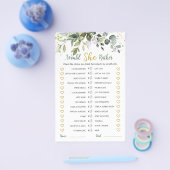 Greenery Eucalyptus würde sie eher Bridal Game Flyer (Einzeln)