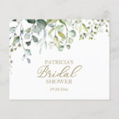 Greenery Eukalyptus Brautparty Advice Cards (Rückseite)