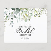 Greenery Eukalyptus Brautparty Advice Cards (Rückseite)