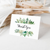 Greenery Eukalyptus Folded Wedding Danke Karte