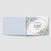 Greenery Eukalyptus Geometrisches Brautparty Gästebuch (Voll)