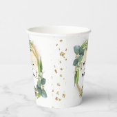 Greenery Eukalyptus Magical Sand Wedding Paper Cup Pappbecher (Rechts)