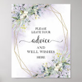 Greenery Eukalyptus Ratgeber und wünscht sich Unte Poster (Vorne)