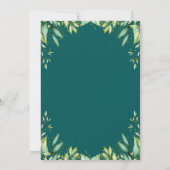 Greenery Fall Pumpkin Autumn Baby Shower Einladung (Rückseite)