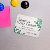 Greenery Family Wiedersehen Save the Date Magnet