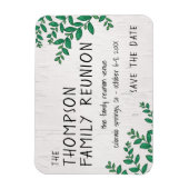 Greenery Family Wiedersehen Save the Date Magnet (Vertikal)