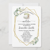 Greenery fand ihr perfektes Matcha-Brautparty Einladung (Vorderseite)