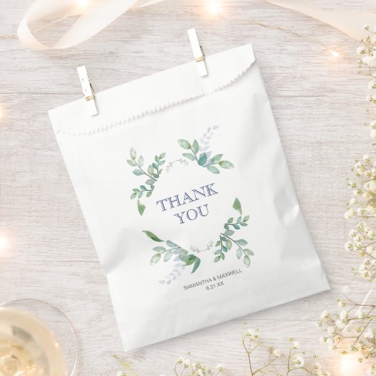 Greenery Favor Bags Geschenktütchen (Ausgeschnitten)