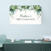 Greenery First Communion Banner backdrop (Messeveranstaltung)