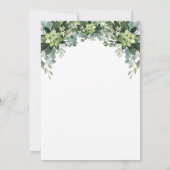 Greenery First Communion Invitation Einladung (Rückseite)