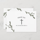 Greenery First Community Girl Boy Dankeskarte (Vorne/Hinten)