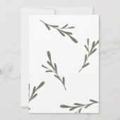 Greenery First Community Girl Boy Einladung (Rückseite)