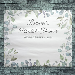 Greenery Floral Brautparty Foto Stand Hintergrund Wandteppich