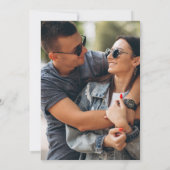 Greenery Floral Foto Wedding Abend Party Einladung (Rückseite)