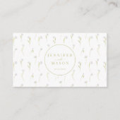 Greenery Floral Garden Wedding UAWG QR Code Cards Begleitkarte (Rückseite)