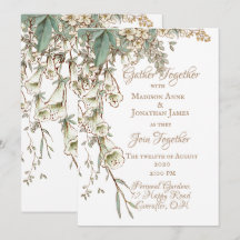 Greenery Floral Garland Script Elegante Hochzeit
