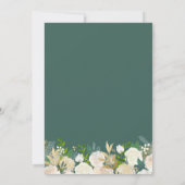Greenery Floral Gold Geometric Graduation Party Einladung (Rückseite)