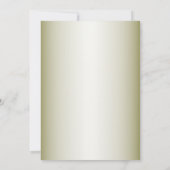 Greenery Floral Gold Geometric Rehearsal Dinner Einladung (Rückseite)