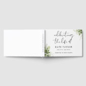 Greenery Floral Memorial Celebration Of Life Gästebuch (Voll)