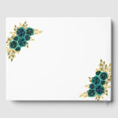 Greenery Floral Quinceañera Gästebuch (Rückseite)