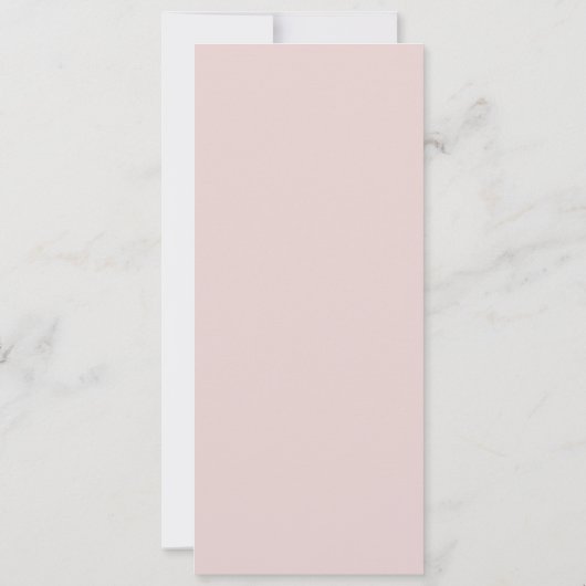 Greenery Floral Simple Hochzeitsmenü (Rückseite)