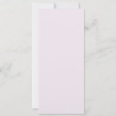 Greenery Floral Simple Hochzeitsmenü (Rückseite)