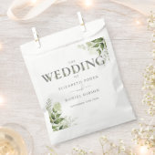 Greenery Floral Typografy Wedding Geschenktütchen (Ausgeschnitten)