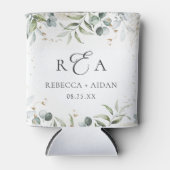 Greenery Floral Watercolor Wedding Dosenkühler (Vorderseite)