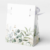 Greenery Floral Watercolor Wedding Geschenkschachtel (Rückseite)