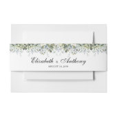 Greenery Floral Wedding Einladung Bly Band (Vorderseite Beispiel)