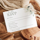 Greenery Floral Wedding RSVP Postcard Victoria Karte
