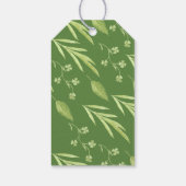 Greenery Floral Wreath Brautparty Vielen Dank Geschenkanhänger (Rückseite)