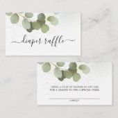 Greenery Foliage Eucalyptus Begleitkarte (Vorne/Hinten)